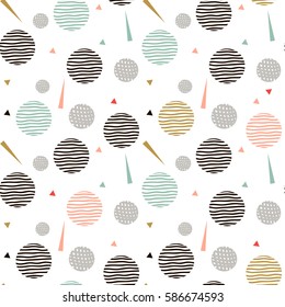 Abstract seamless modern pattern withgeometric geometrical shapes