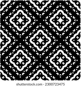 Abstract seamless monochrome pattern on white background for coloring. Design for banner, card, invitation, postcard, textile, fabric, wrapping paper, coloring book.