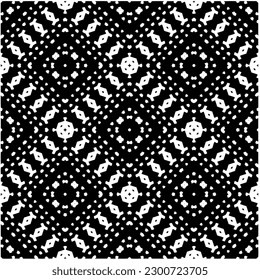 Abstract seamless monochrome pattern on white background for coloring. Design for banner, card, invitation, postcard, textile, fabric, wrapping paper, coloring book.