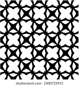 Abstract seamless monochrome pattern on white background for coloring. Design for banner, card, invitation, postcard, textile, fabric, wrapping paper, coloring book.