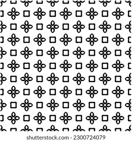 Abstract seamless monochrome pattern on white background for coloring. Design for banner, card, invitation, postcard, textile, fabric, wrapping paper, coloring book.