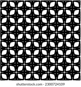 Abstract seamless monochrome pattern on white background for coloring. Design for banner, card, invitation, postcard, textile, fabric, wrapping paper, coloring book.