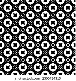Abstract seamless monochrome pattern on white background for coloring. Design for banner, card, invitation, postcard, textile, fabric, wrapping paper, coloring book.