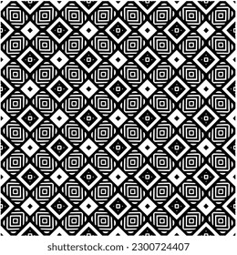 Abstract seamless monochrome pattern on white background for coloring. Design for banner, card, invitation, postcard, textile, fabric, wrapping paper, coloring book.