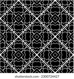 Resumen de un patrón monocromo sin fisuras sobre fondo blanco para colorear. Diseño para banner, tarjeta, invitación, postal, textil, tela, papel envolvente, libro de colorantes.