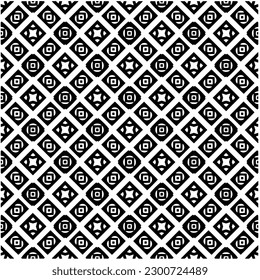 Abstract seamless monochrome pattern on white background for coloring. Design for banner, card, invitation, postcard, textile, fabric, wrapping paper, coloring book.