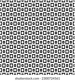 Abstract seamless monochrome pattern on white background for coloring. Design for banner, card, invitation, postcard, textile, fabric, wrapping paper, coloring book.