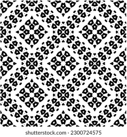 Abstract seamless monochrome pattern on white background for coloring. Design for banner, card, invitation, postcard, textile, fabric, wrapping paper, coloring book.