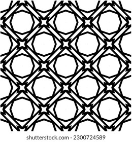Abstract seamless monochrome pattern on white background for coloring. Design for banner, card, invitation, postcard, textile, fabric, wrapping paper, coloring book.