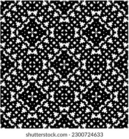 Abstract seamless monochrome pattern on white background for coloring. Design for banner, card, invitation, postcard, textile, fabric, wrapping paper, coloring book.