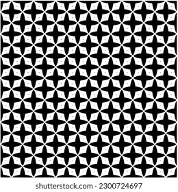 Abstract seamless monochrome pattern on white background for coloring. Design for banner, card, invitation, postcard, textile, fabric, wrapping paper, coloring book.