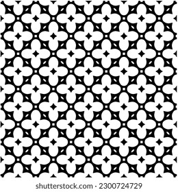 Abstract seamless monochrome pattern on white background for coloring. Design for banner, card, invitation, postcard, textile, fabric, wrapping paper, coloring book.