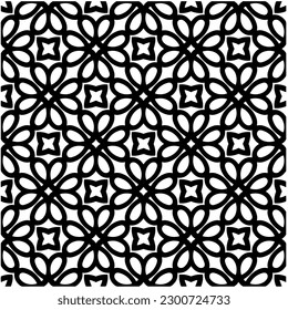 Resumen de un patrón monocromo sin fisuras sobre fondo blanco para colorear. Diseño para banner, tarjeta, invitación, postal, textil, tela, papel envolvente, libro de colorantes.