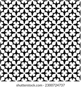 Abstract seamless monochrome pattern on white background for coloring. Design for banner, card, invitation, postcard, textile, fabric, wrapping paper, coloring book.