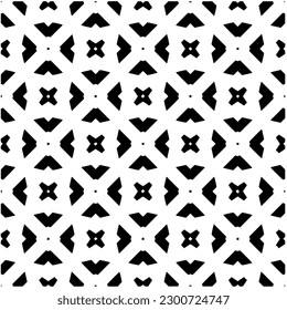 Abstract seamless monochrome pattern on white background for coloring. Design for banner, card, invitation, postcard, textile, fabric, wrapping paper, coloring book.