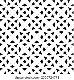 Abstract seamless monochrome pattern on white background for coloring. Design for banner, card, invitation, postcard, textile, fabric, wrapping paper, coloring book.