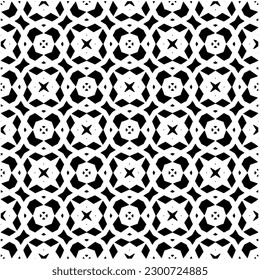 Abstract seamless monochrome pattern on white background for coloring. Design for banner, card, invitation, postcard, textile, fabric, wrapping paper, coloring book.