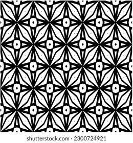 Resumen de un patrón monocromo sin fisuras sobre fondo blanco para colorear. Diseño para banner, tarjeta, invitación, postal, textil, tela, papel envolvente, libro de colorantes.