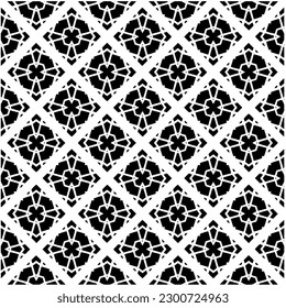 Resumen de un patrón monocromo sin fisuras sobre fondo blanco para colorear. Diseño para banner, tarjeta, invitación, postal, textil, tela, papel envolvente, libro de colorantes.