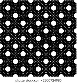 Abstract seamless monochrome pattern on white background for coloring. Design for banner, card, invitation, postcard, textile, fabric, wrapping paper, coloring book.