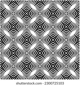 Resumen de un patrón monocromo sin fisuras sobre fondo blanco para colorear. Diseño para banner, tarjeta, invitación, postal, textil, tela, papel envolvente, libro de colorantes.