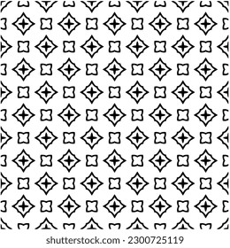 Resumen de un patrón monocromo sin fisuras sobre fondo blanco para colorear. Diseño para banner, tarjeta, invitación, postal, textil, tela, papel envolvente, libro de colorantes.