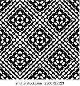 Abstract seamless monochrome pattern on white background for coloring. Design for banner, card, invitation, postcard, textile, fabric, wrapping paper, coloring book.