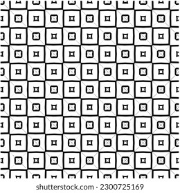 Resumen de un patrón monocromo sin fisuras sobre fondo blanco para colorear. Diseño para banner, tarjeta, invitación, postal, textil, tela, papel envolvente, libro de colorantes.