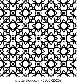 Resumen de un patrón monocromo sin fisuras sobre fondo blanco para colorear. Diseño para banner, tarjeta, invitación, postal, textil, tela, papel envolvente, libro de colorantes.