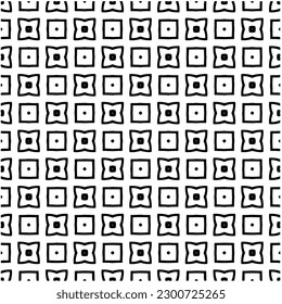 Abstract seamless monochrome pattern on white background for coloring. Design for banner, card, invitation, postcard, textile, fabric, wrapping paper, coloring book.