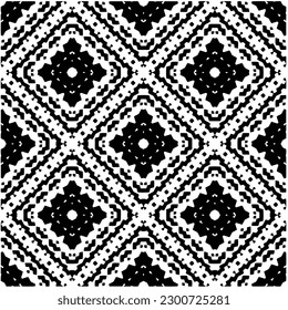 Abstract seamless monochrome pattern on white background for coloring. Design for banner, card, invitation, postcard, textile, fabric, wrapping paper, coloring book.