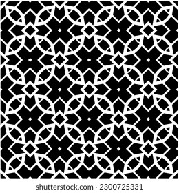 Resumen de un patrón monocromo sin fisuras sobre fondo blanco para colorear. Diseño para banner, tarjeta, invitación, postal, textil, tela, papel envolvente, libro de colorantes.