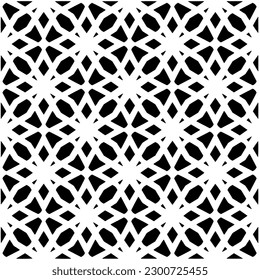 Resumen de un patrón monocromo sin fisuras sobre fondo blanco para colorear. Diseño para banner, tarjeta, invitación, postal, textil, tela, papel envolvente, libro de colorantes.