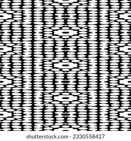 Abstract seamless monochrome pattern on white background for coloring. Design for banner, card, invitation, postcard, textile, fabric, wrapping paper.