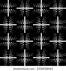 Abstract seamless monochrome pattern on white background for coloring. Design for banner, card, invitation, postcard, textile, fabric, wrapping paper.