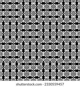 Resumen de un patrón monocromo sin fisuras sobre fondo blanco para colorear. Diseño para banner, tarjeta, invitación, postal, textil, tela, papel envolvente.