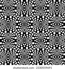 Abstract seamless monochrome pattern on white background for coloring. Design for banner, card, invitation, postcard, textile, fabric, wrapping paper.