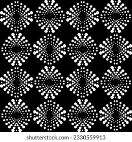 Abstract seamless monochrome pattern on white background for coloring. Design for banner, card, invitation, postcard, textile, fabric, wrapping paper.