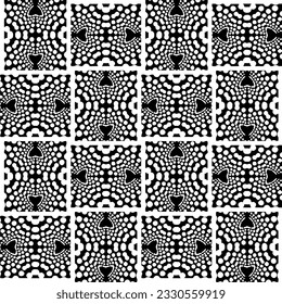 Abstract seamless monochrome pattern on white background for coloring. Design for banner, card, invitation, postcard, textile, fabric, wrapping paper.