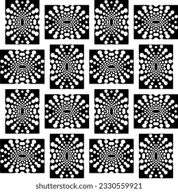 Resumen de un patrón monocromo sin fisuras sobre fondo blanco para colorear. Diseño para banner, tarjeta, invitación, postal, textil, tela, papel envolvente.