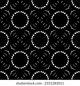 Abstract seamless monochrome pattern on white background for coloring. Design for banner, card, invitation, postcard, textile, fabric, wrapping paper.