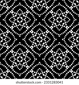 Abstract seamless monochrome pattern on white background for coloring. Design for banner, card, invitation, postcard, textile, fabric, wrapping paper.