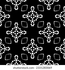 Resumen de un patrón monocromo sin fisuras sobre fondo blanco para colorear. Diseño para banner, tarjeta, invitación, postal, textil, tela, papel envolvente.