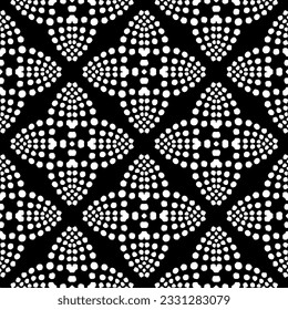 Abstract seamless monochrome pattern on white background for coloring. Design for banner, card, invitation, postcard, textile, fabric, wrapping paper.