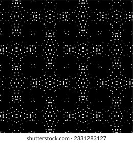 Abstract seamless monochrome pattern on white background for coloring. Design for banner, card, invitation, postcard, textile, fabric, wrapping paper.