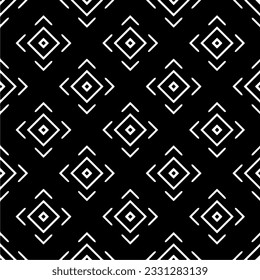 Resumen de patrón monocromo sin fisuras sobre fondo blanco para colorear Patrón repetitivo para banner, tarjeta, invitación, postal, textil, tela, papel envolvente.