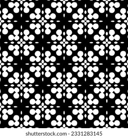 Abstract seamless monochrome pattern on white background for coloring Repeating pattern for banner, card, invitation, postcard, textile, fabric, wrapping paper.