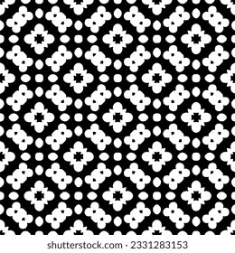 Abstract seamless monochrome pattern on white background for coloring Repeating pattern for banner, card, invitation, postcard, textile, fabric, wrapping paper.