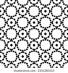 Resumen de patrón monocromo sin fisuras sobre fondo blanco para colorear Patrón repetitivo para banner, tarjeta, invitación, postal, textil, tela, papel envolvente.