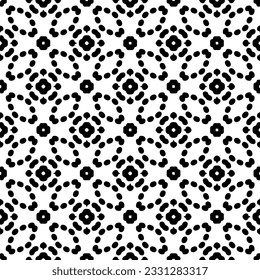 Abstract seamless monochrome pattern on white background for coloring Repeating pattern for banner, card, invitation, postcard, textile, fabric, wrapping paper.